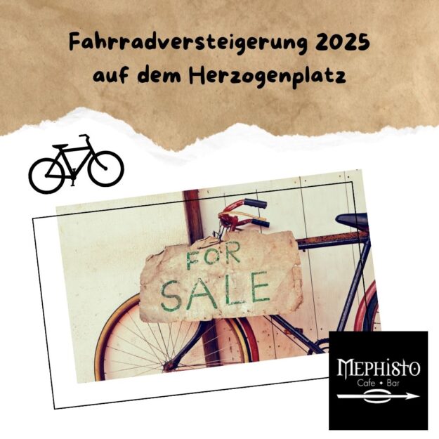 Mephisto bei der Fundfahrradversteigerung 2025 in Uelzen